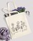 1 Pack Canvas Tote Bag Aesthetic for Women, Cute Trendy Grow in grace Reusable Cloth Cotton Bags with Handle for Grocery College Shopping Beach